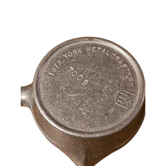 Vintage 1972 York Metalcrafters Pewter Butter Sauce Pan 7009 Por Spout  (gg242) - Picture 4 of 6
